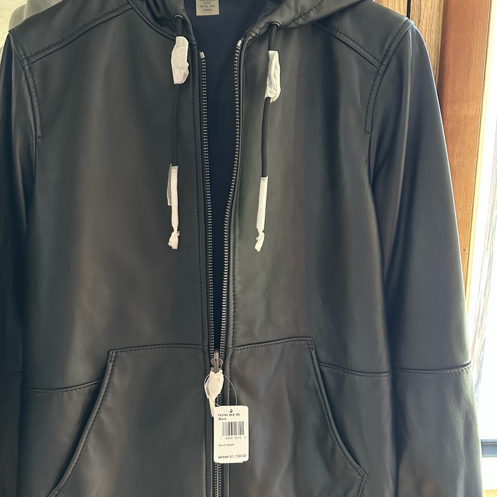COACH Reversible Leather Trainer Jacket